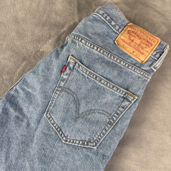 Vintage Levis 505 Denim Shorts Mens W32 Regular Fit Light Wash Casual - Picture 1 of 7